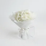7 Adet Büyük Beyaz Gül Buketi - Görsel 2
