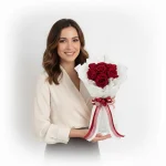 Tayland’a 7 Adet Büyük Kırmızı Gül Buketi Gönder - Görsel 2