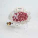 20 Adet Gülden Oluşan Pembe Gül Buketi - Görsel 3